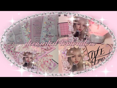 decorated toploader tutorial + deco with me