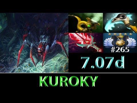 Kuroky [Broodmother] Utility Core Build ► Dota 2 7.07d
