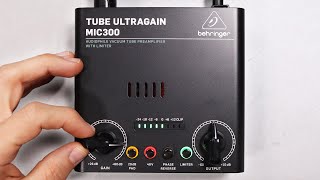 Video thumbnail for Behringer MIC300 Tube Preamp & Limiter Review / Test by Podcastage