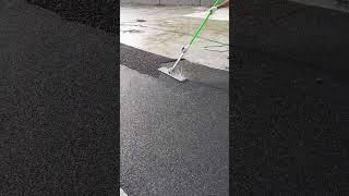Heat paving plastic pavement- Good tools and machinery make work easy