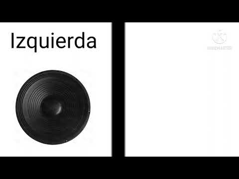 Prueba de altavoz derecho (R) e izquierdo (L)