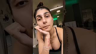 Mia khalofa Bouncing boobs hot boobs hot random insta girl showing big boobs nipple #youtubeshorts