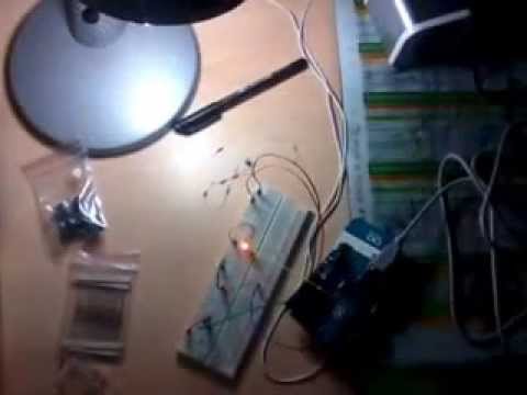 Arduino Uno Test fotoresistenza con 2 led
