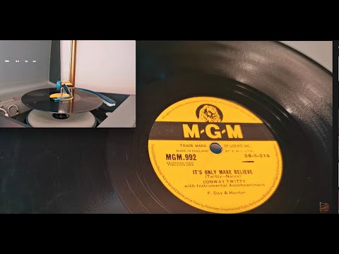 It's Only Make Believe ~ Conway Twitty ~ 1958 MGM 78rpm ~ 1963 Bush SRP31D Record Player