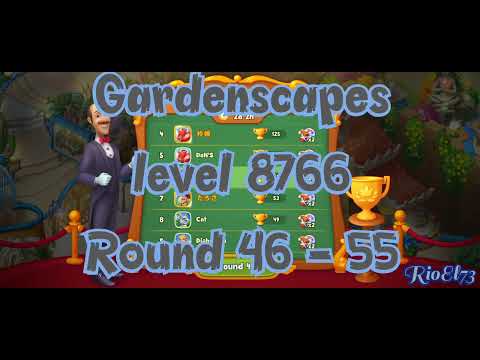 Gardenscapes level 8766 Round 46 - 55 ❤️ Gameplay Well Done