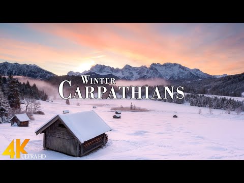 Winter The Carpathians 4K Ultra HD • Winter Wonderland, Scenic Relaxation Film with Calming Music.
