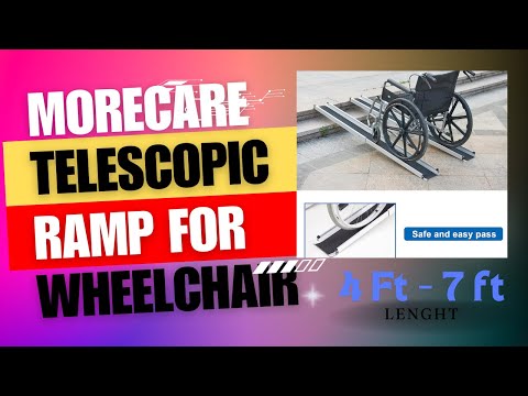 Morecare 4 Ft - 7 Ft Aluminum Telescopic Ramp For Wheelchair: Unleashing Accessibility.