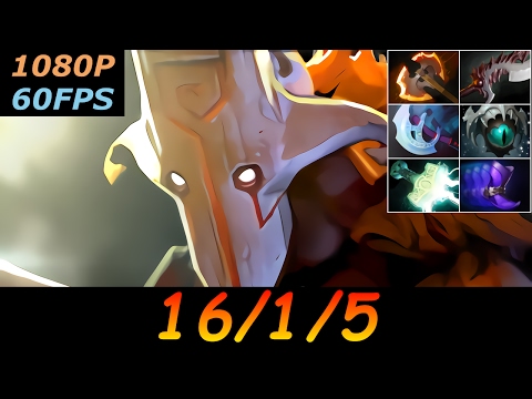 Dota 2 Juggernaut Pro 16/1/5 (Kills/Deaths/Assists) Top MMR 951 GPM Ranked Full Gameplay