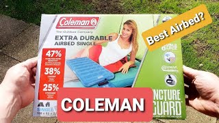 COLEMAN Extra Durable Airbed Single [unboxing]