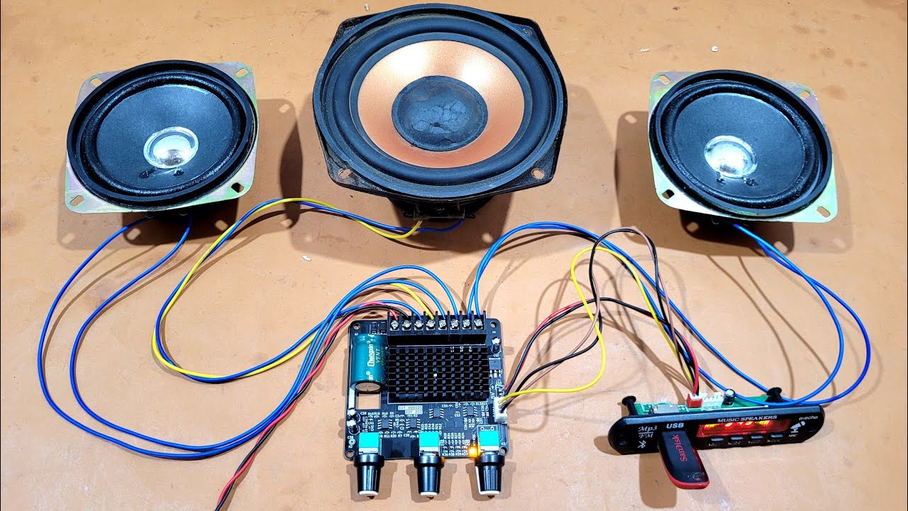 Watch video Class D 2.1 Home Theater Board Full Wiring || 50W+50W or 100W RMS Power || You Like Electronic Now Class D 2.1 Home Theater Board Full Wiring || 50W+50W or 100W RMS Power || You Like Electronic