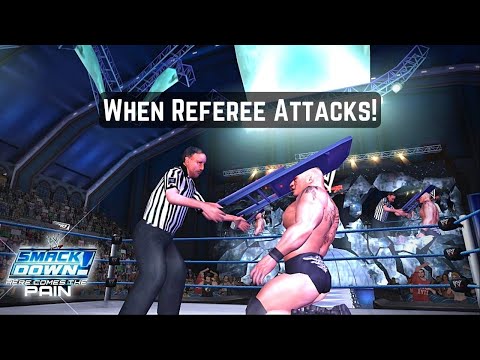 Referee Fights Back | WWE Smackdown Here Comes The Pain | Referee's Vengeance