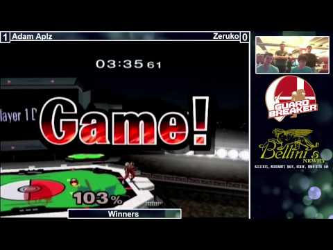NHSSB3 - AdamAplz (Luigi) vs Zeruko (C. Falcon) - Melee - Winners Side