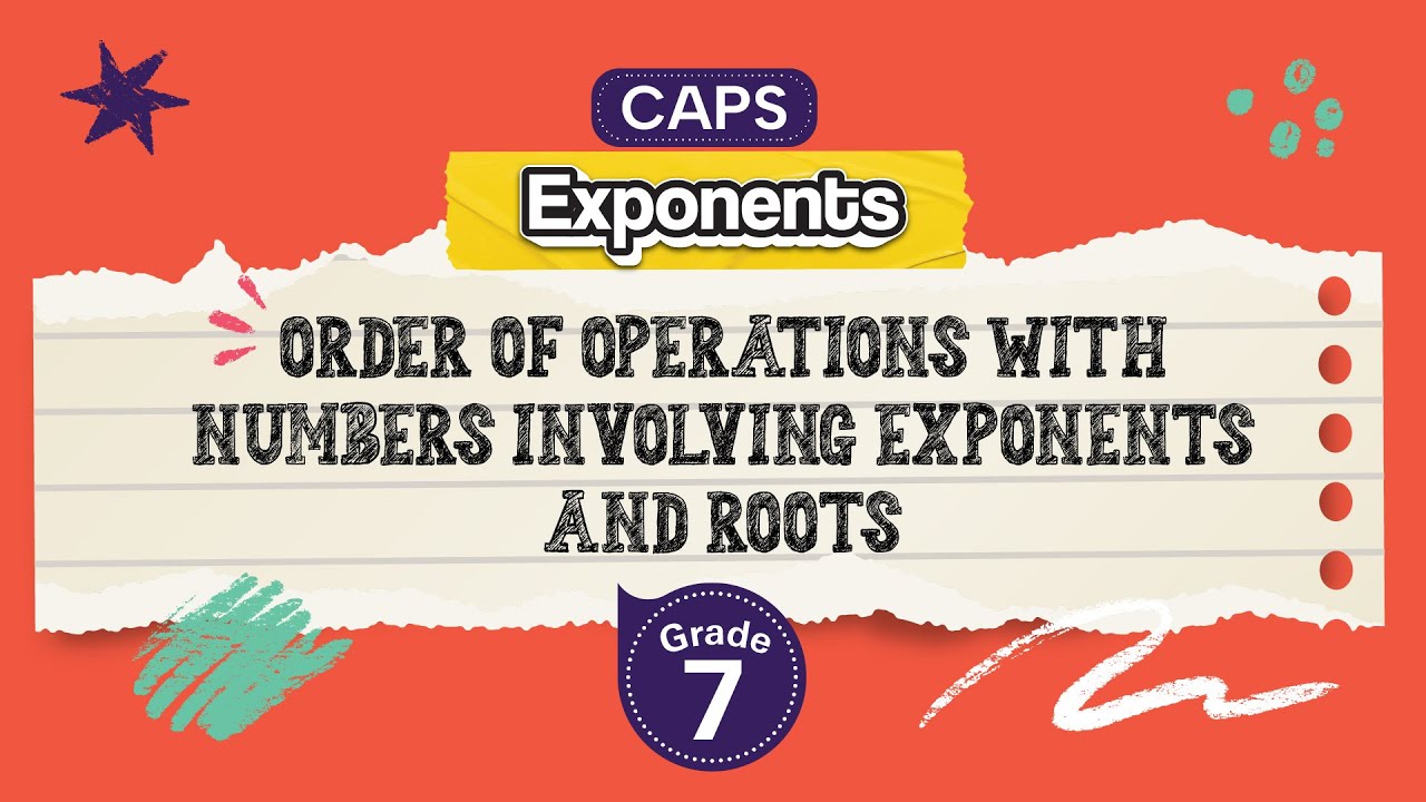 Order of Operations with Numbers involving Exponents and Roots