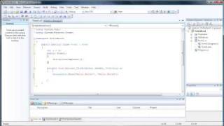 Video thumbnail for Creating your first program "Hello World" - C Sharp Visual Studio 2008 by QuackWare