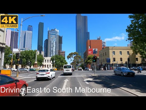 Dirigindo do leste para o sul de Melbourne | Melbourne Austrália | 4K UHD