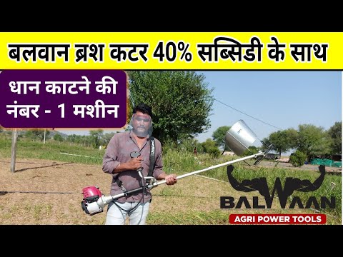 Brush Cutter - Crop Cutter Machine (Balwaan Krishi BX-35B) Back Pack, Grass Cutter 35cc