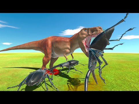 NEW! GIANT STAG Beetle (Bone Cruncher) vs All Dinosaurs | Animal Revolt Battle Simulator