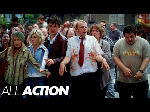 The Gang Learn How To Become Zombies | Shaun Of The Dead (2004) | All Action