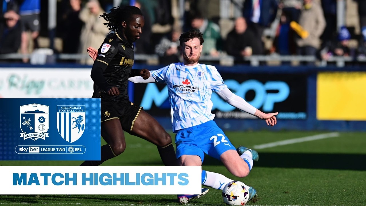 Barrow A vs Gillingham Highlights