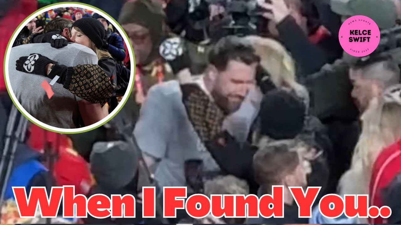 The EXACT MOMENT Travis Kelce FOUND Taylor Swift on the field..