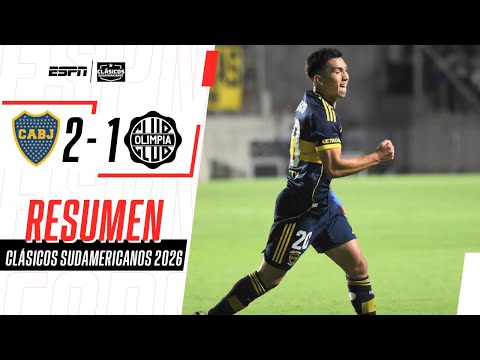 ZEBALLOS A PURA GAMBETA, UN GOL EN CONTRA POR LADO Y TRIUNFO DE BOCA | Boca 2-1 Olimpia | RESUMEN