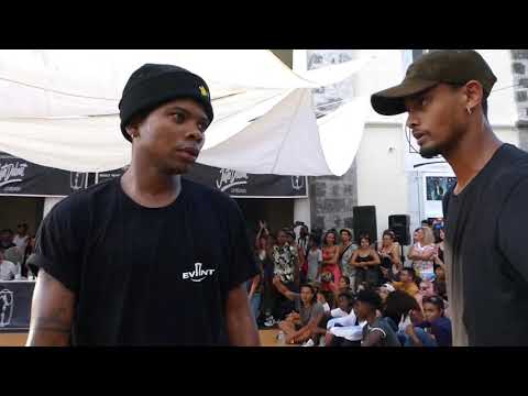 Juste debout île de la Réunion Hip hop 2020 - (Regi Hybride & Badd Machine) vs (Odriss & JJ)