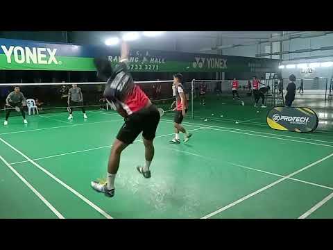 Badminton SF 12th Rawang Open Men's Double Open Tour - Aidhil Azman / Helmi Zulhaidie Vs Amar / Amir