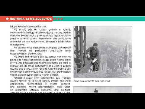 Historia me Zgjedhje 12 Mesimi 66 KRIZA EKONOMIKE BOTËRORE DHE RRJEDHOJAT E SAJ NË BALLKAN