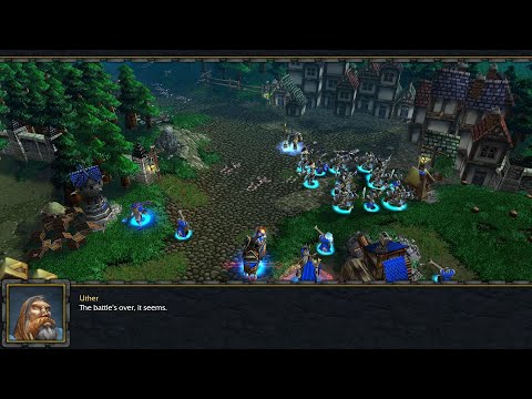 Uther comes to save Garithos, but realizes the Undead has already been defeated