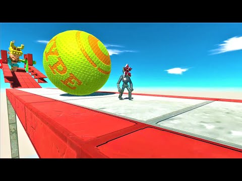 Run away  From Giant crypto Bomb Ball Animal revolt battle simulator