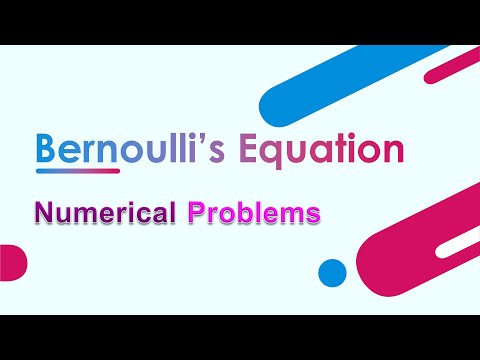 Bernoulli's Theorem Examples (Fluid Mechanics)