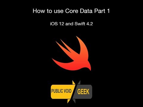 CoreData in iOS 12 and Swift 4.2 Part 1