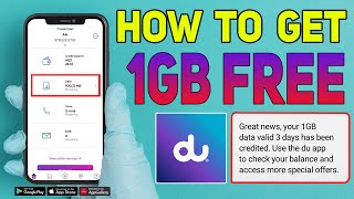 How To Get 1GB Data Free in Du Sim | Du Apps | Du Data Offer 2020