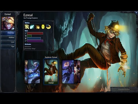 Explorer Ezreal Skin Spotlight Gameplay 1080p HD