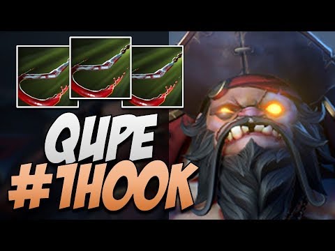 Qupe Pudge - AMAZING #1 HOOKS | Dota Gameplay