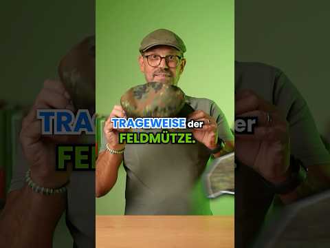 How to wear the field cap as a soldier in the Bundeswehr