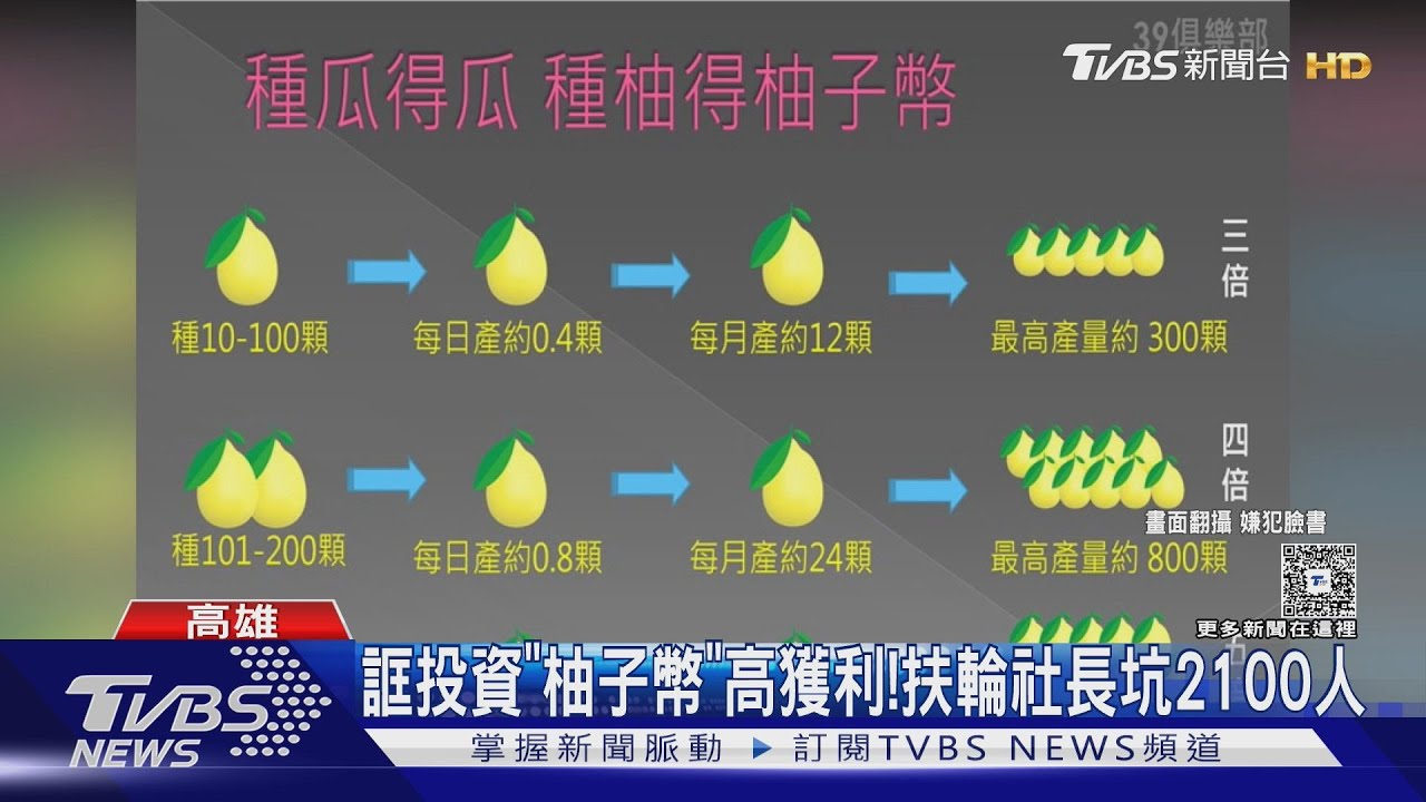 誆投資「柚子幣」高獲利!扶輪社社長涉詐欺 坑殺2100人