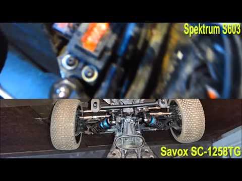 Servo Comparison Test - Savox SC-1258TG & Spektrum S603 - Losi TEN-SCTE