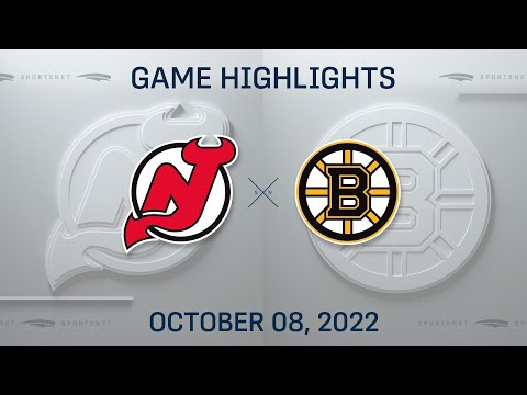 NHL Preseason Highlights | Devils vs. Bruins - October 8, 2022