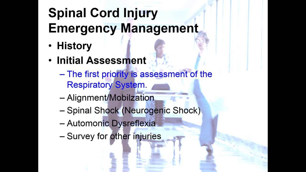 Neuro Spinal Shock Dr. D Lee s final part - YouTube
