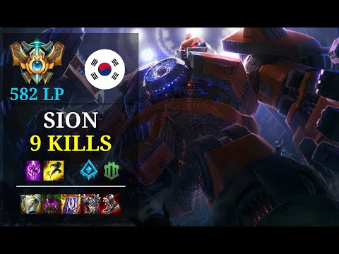 Sion Top vs Jayce - 9 kills - Kt Castle KR Challenger (582 LP) Patch 11.5