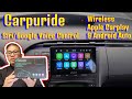 How to install Carpuride with wireless Apple Carplay and Android Auto