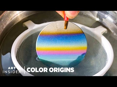 Elektrisierendes Metall erzeugt Regenbogenfarben | Ursprünge der Farben | Art Insider
