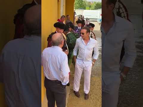 David de Miranda junto a su apoderado, Enrique Ponce