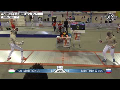 FE F S Individual Tunisia TUN World Cup 2017 T32 04 red NIKITINA RUS vs MARTON HUN