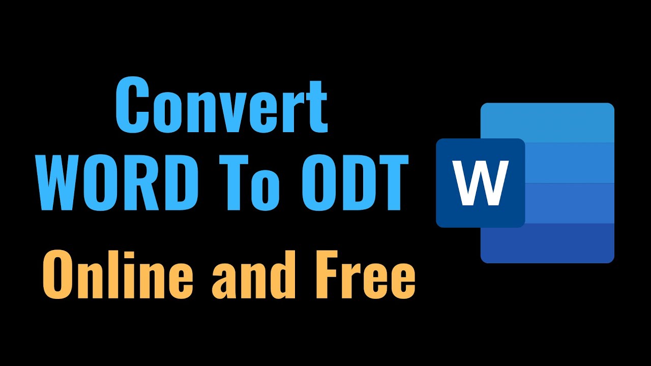 Convert WORD to ODT Online and Free