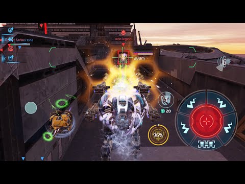 Fainter Leech breaks shields all over Carrier — War Robots