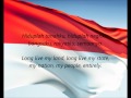 Indonesian National Anthem Indonesia Raya ID EN