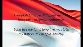 Indonesian National Anthem - &quot;Indonesia Raya&quot; (ID/EN)