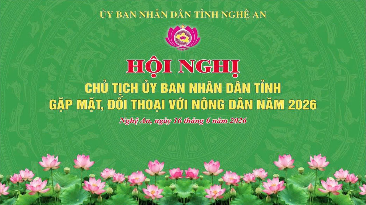 [Trực tiếp] Hội nghị Chủ tịch UBND tỉnh Nghệ An gặp mặt, đối thoại với nông dân năm 2026